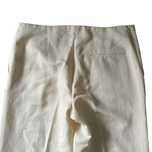 VTG Lanvin Paris Eté 2007 Alber Elbaz White Wool Blend Trousers FR 36/US 4 - Picture 6 of 11